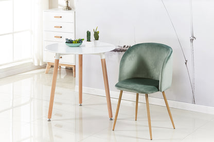 ALOE Velvet Iron Leg Chair-Cactus Color