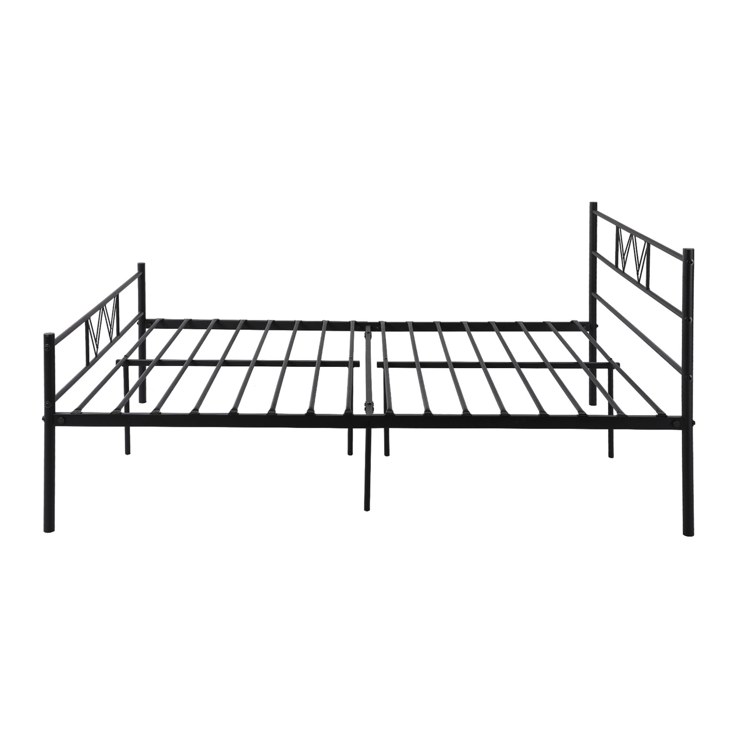 FICUS Double Metal Bed 143*197cm - Black