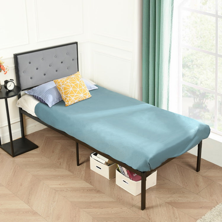 GOLYA Single Metal Bed 90*197cm - Gray