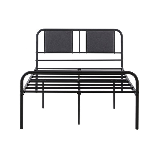 HELP Small Double Metal Bed 123*196.4cm - Black