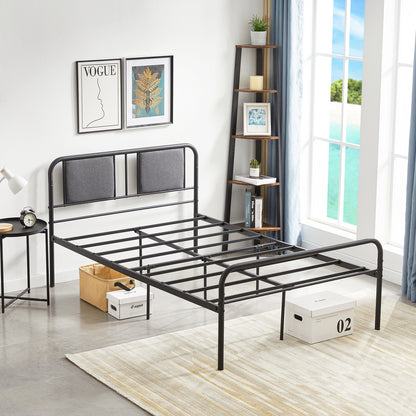 HELP Small Double Metal Bed 123*196.4cm - Black