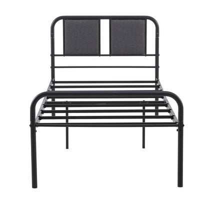 HELP Single Metal Bed 93.2*196.4cm - Black