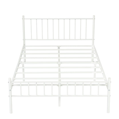 KESSIE Small Double Metal Bed 121.5*197cm - White