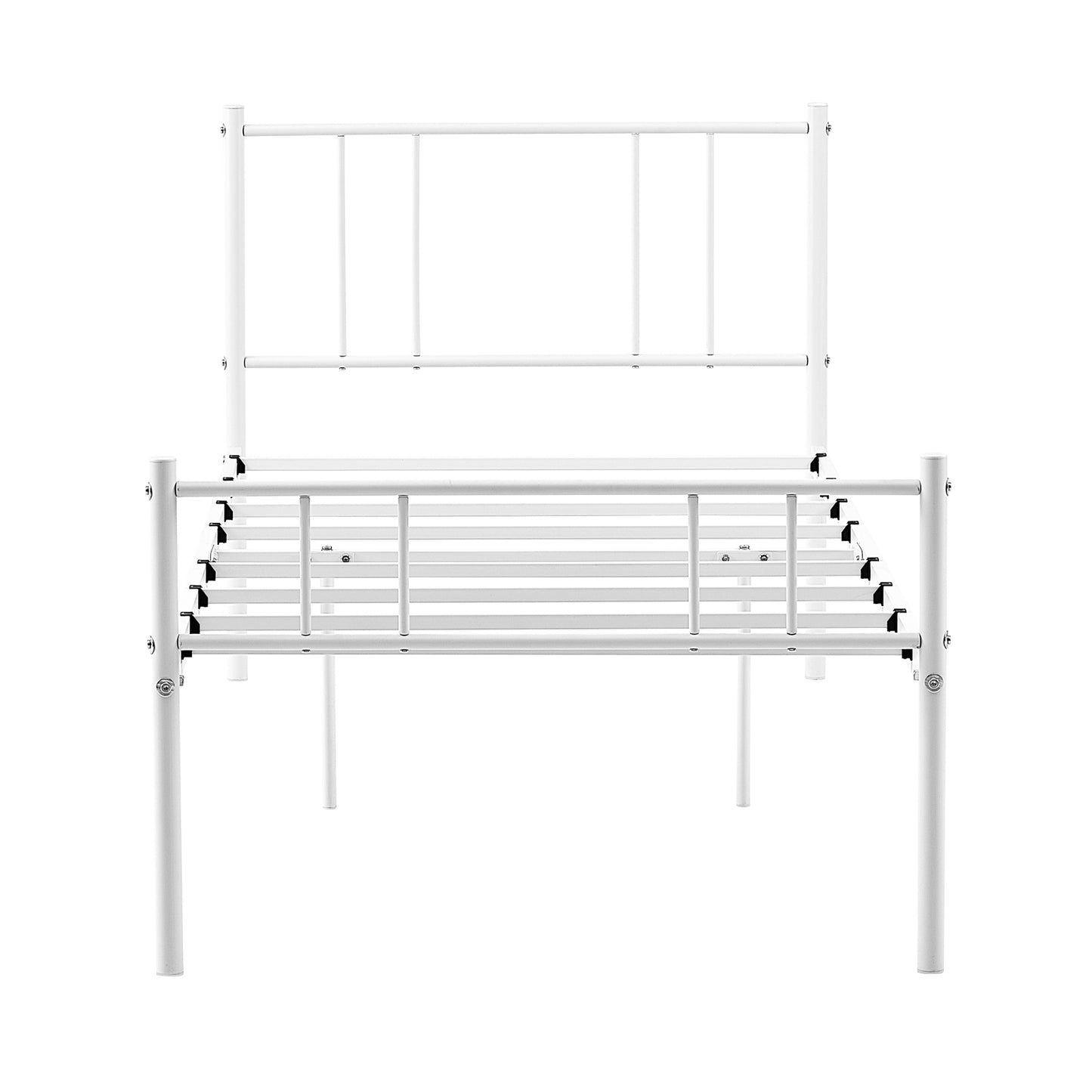 LOCARNO Single Metal Bed 93*207cm - White