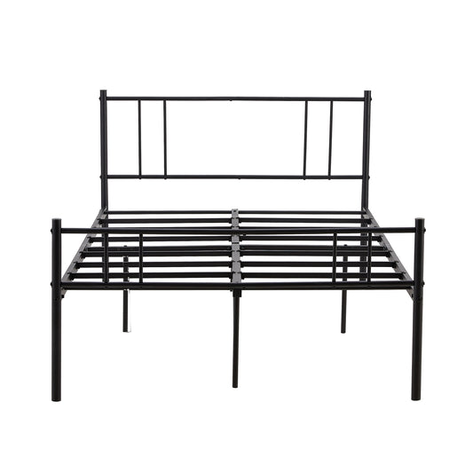 LOCARNO Small Double Metal Bed 123*197cm - Black