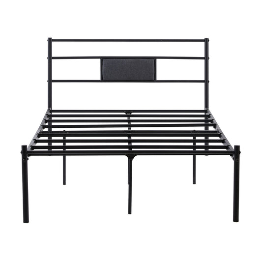 RACE Small Double Metal Bed 123*197cm - Black