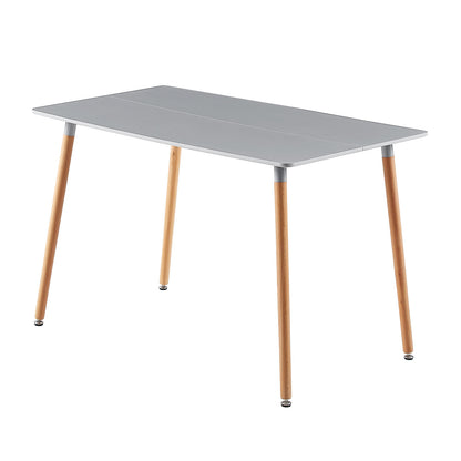 SAGE 110cm Splicing Dining Table With Beech Legs-Gray