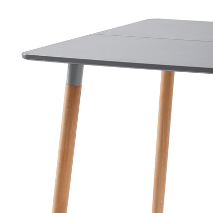 SAGE 110cm Splicing Dining Table With Beech Legs-Gray