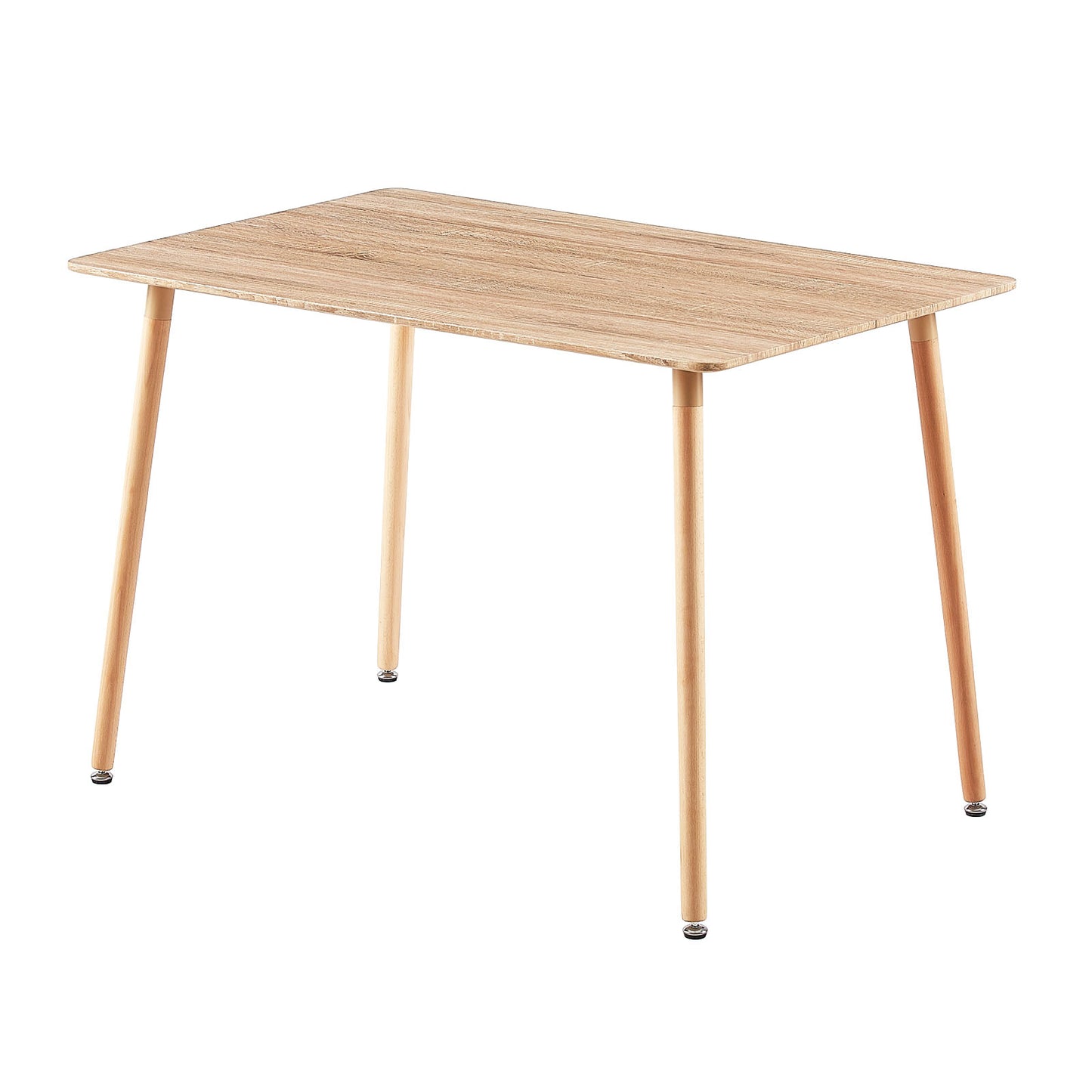 SAGE 110cm Splicing Dining Table With Beech Legs-Oak Color