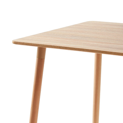 SAGE 110cm Splicing Dining Table With Beech Legs-Oak Color