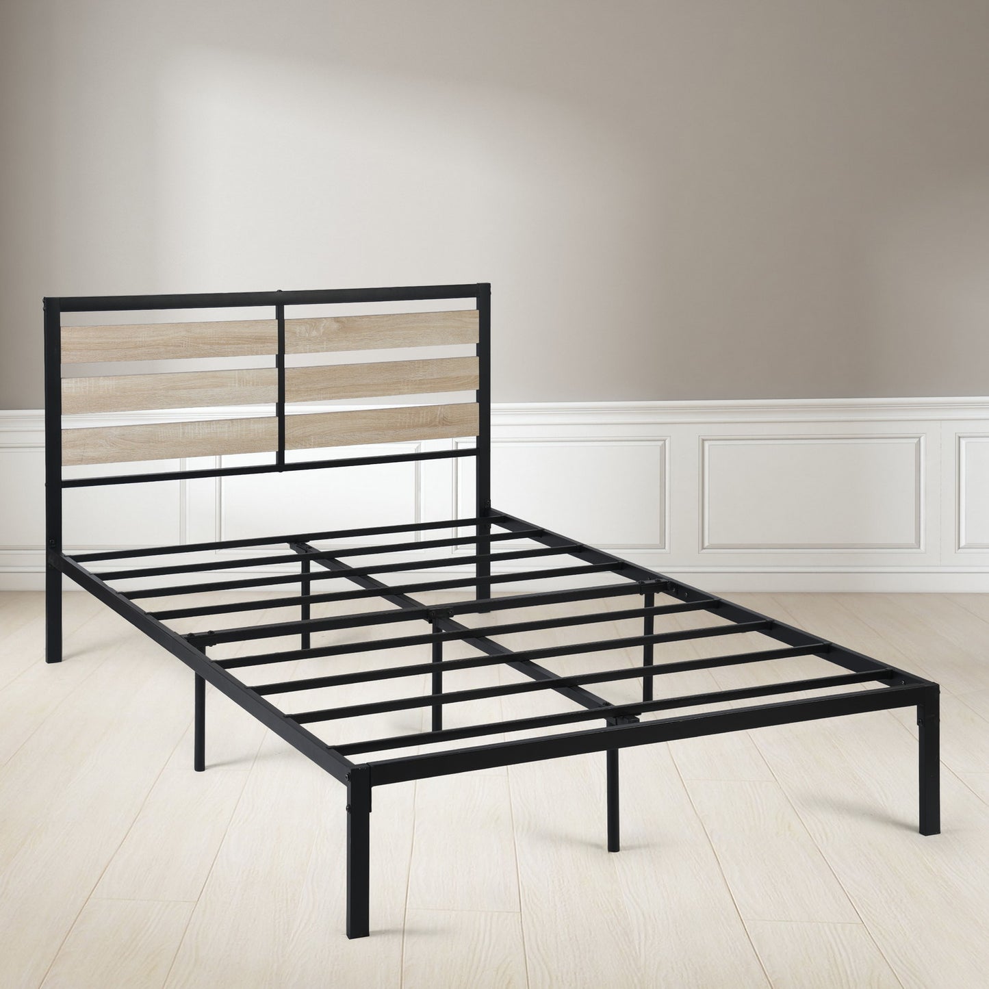 SOROLY Double Metal Bed 140*195.5cm - Black