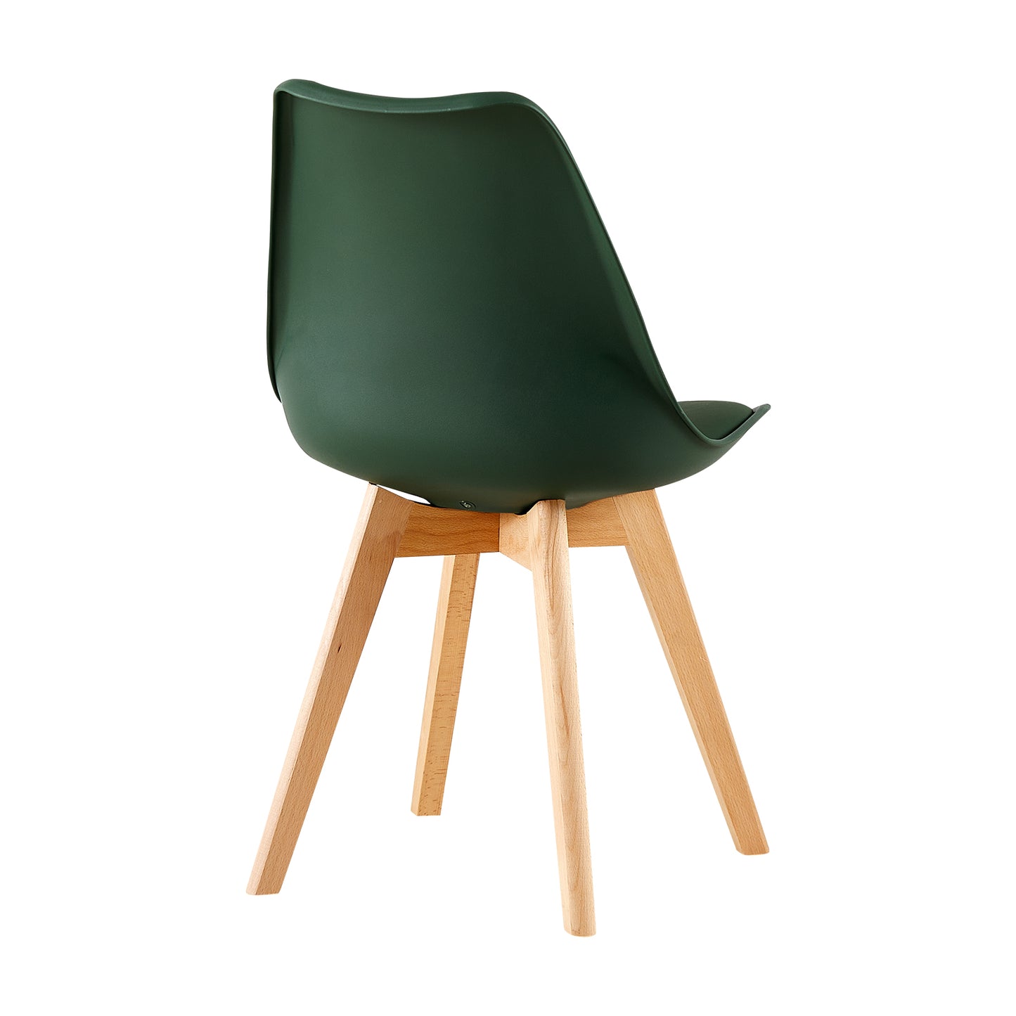 TULIP Dining Chair with Beech Legs - Frosted Green