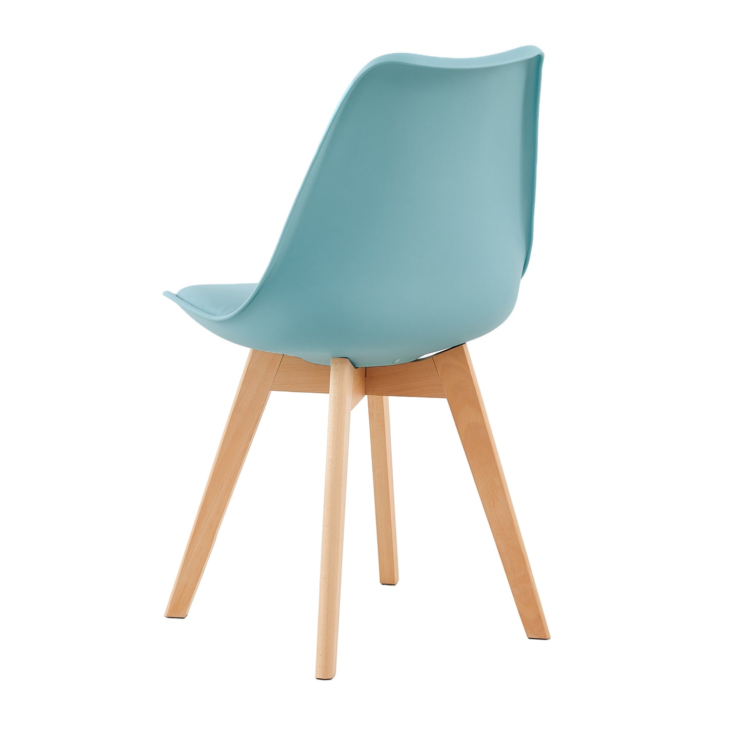 TULIP Dining Chair with Beech Legs - Light Blue