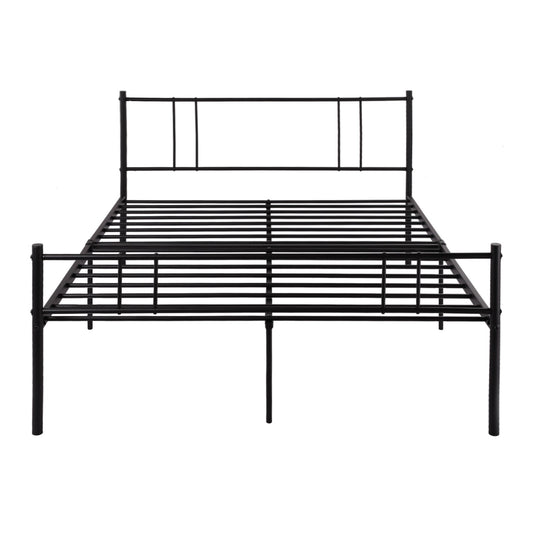 LOCARNO Single/Double Metal Bed 94 * 196 cm/143 * 196 cm - Black