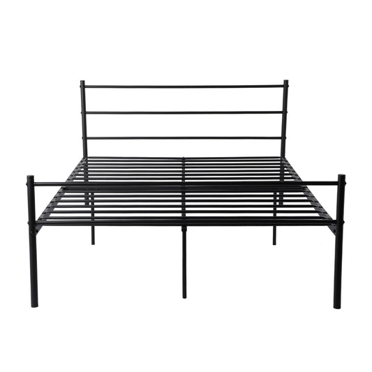 PRIMO Single/Double Metal Bed 94 * 196 cm/143 * 196 cm - Black/White